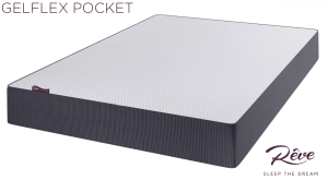 REVE GelFlex Pocket 1000 Mattress - cooling GelFlex foam and 1000 pocket springs for pressure relief and orthopaedic support