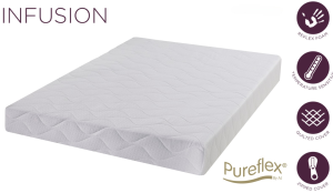 PureFlex Infusion Memory Mattress with memory foam and reflex base for personalised comfort and cooling