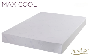 PureFlex MaxiCool Memory Mattress with cooling cover, memory foam top, and Reflex foam base