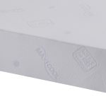 Cross-section of PureFlex MaxiCool Memory Mattress showing 5cm memory foam and Reflex foam base