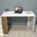 Modern-Computer-Desk-Study-Table-With-Bookshelves-Finished-in-Walnut-297346463090-2 – product image