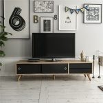 Eduardo-TV-Stand-Large-TV-Cabinet-with-Storage-TV-Media-Unit-Black-Oak-296760930381-2 – product image