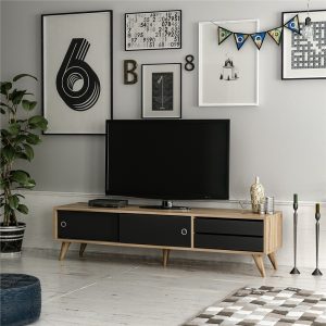 Eduardo-TV-Stand-Large-TV-Cabinet-with-Storage-TV-Media-Unit-Black-Oak-296760930381 – product image
