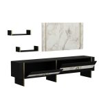 Large-Modern-Marble-Pattern-TV-Cabinet-with-Back-Panel-Wall-Shelfs-BlackGold-296535496722-5 – product image