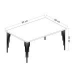 Marble-Print-Black-Coffee-Table-296534107162-4 – product image