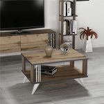 Nero-Coffee-Table-Wood-Walnut-Anthracite-White-297225689032-2 – product image