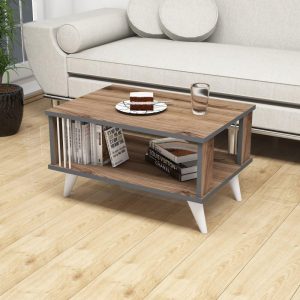 Nero-Coffee-Table-Wood-Walnut-Anthracite-White-297225689032 – product image
