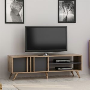 Retro-Modern-TV-Cabinet-Finished-in-Anthracite-Grey-296535221793 – product image