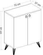 LEMI-MULTIPURPOSE-SHOE-CABINET-FINISHED-IN-BLACK-WHITE-CHROME-296660086304-5 – product image