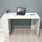 Modern-Computer-Desk-Study-Table-With-Bookshelves-Finished-in-White-297346482204-2 – product image