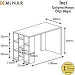 Modern-Computer-Desk-Study-Table-With-Bookshelves-Finished-in-White-297346482204-3 – product image