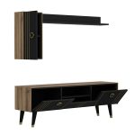 Monity-Black-and-Gold-TV-Cabinet-With-Floating-Shelf-Wall-Unit-296564642314-6 – product image