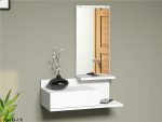 AYNALI-Wall-Mounted-Console-Dressing-Table-With-Mirror-White-297238340885-2 – product image