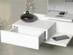 AYNALI-Wall-Mounted-Console-Dressing-Table-With-Mirror-White-297238340885-4 – product image