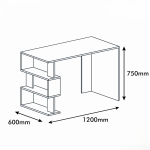 Snap-Computer-Desk-Study-Table-Shelves-Home-Office-Workstation-296579207305-3 – product image