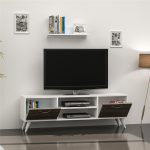 Horus-TV-Stand-Cabinet-120cm-Finished-in-White-Walnut-With-Floating-Shelve-296985481336-4 – product image