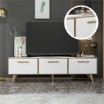 Kara-Tv-Stand-Large-with-Storage-White-Wallnut-296535489066 – product image