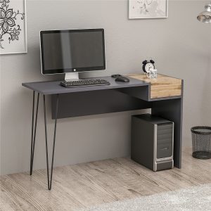 Candy-Modern-Retro-Home-Office-Desk-with-USB-Ports-Grey-297229260407 – product image