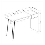 Candy-Modern-Retro-Home-Office-Desk-with-USB-Ports-Grey-297229260407-7 – product image