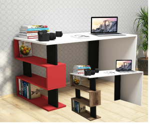 Computer-Desk-Study-Table-Shelves-Home-Office-Workstation-LaptopMulti-Colours-296578927337 – product image
