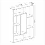 Liam-Bookcase-White-Walnut-296661344617-4 – product image