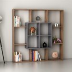 Leef-Decorative-Bookcase-WalnutAnthracite-296661442448 – product image