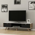 Zeyn-TV-Stand-150cm-Cabinet-Media-Unit-2-Cupboards-1-Shelve-296983579238-2 – product image