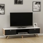 Zeyn-TV-Stand-150cm-Cabinet-Media-Unit-2-Cupboards-1-Shelve-296983579238-7 – product image