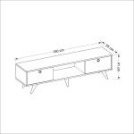 Zeyn-TV-Stand-150cm-Cabinet-Media-Unit-2-Cupboards-1-Shelve-296983579238-8 – product image